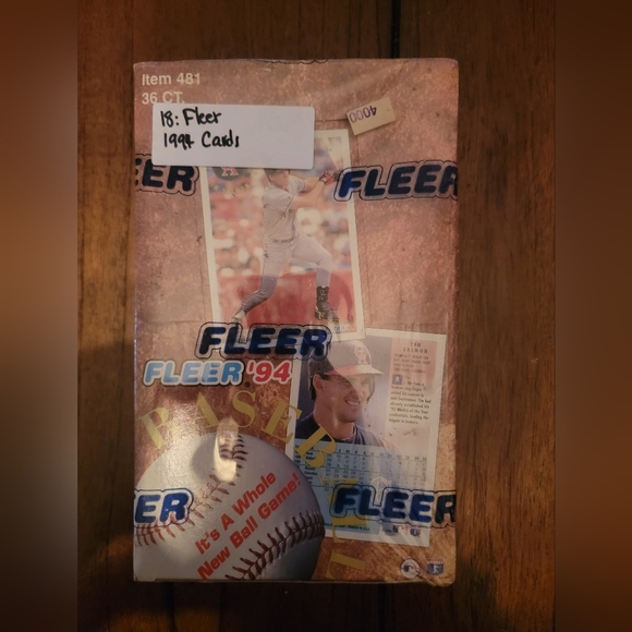 1994 Fleer unopened baseball card box. - Picture 1 of 3